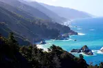 Pacific Coast Highway Travel's guide to the most scenic spots on the Pacific Coast Highway in California with Big Sur, Bixby Bridge  and Pfeiffer Beach.