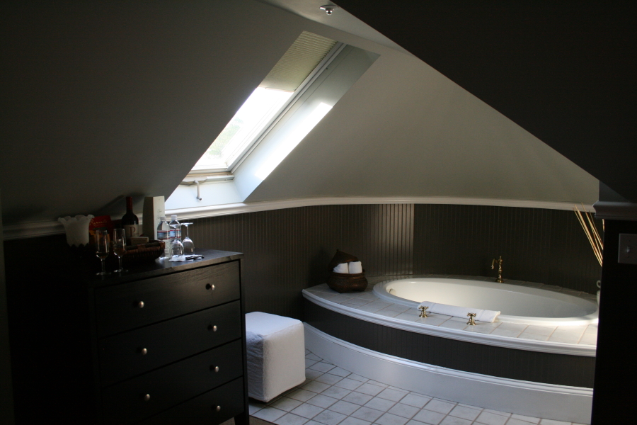Guest bathroom at 1801 First bed and breakfast inn in Napa Valley