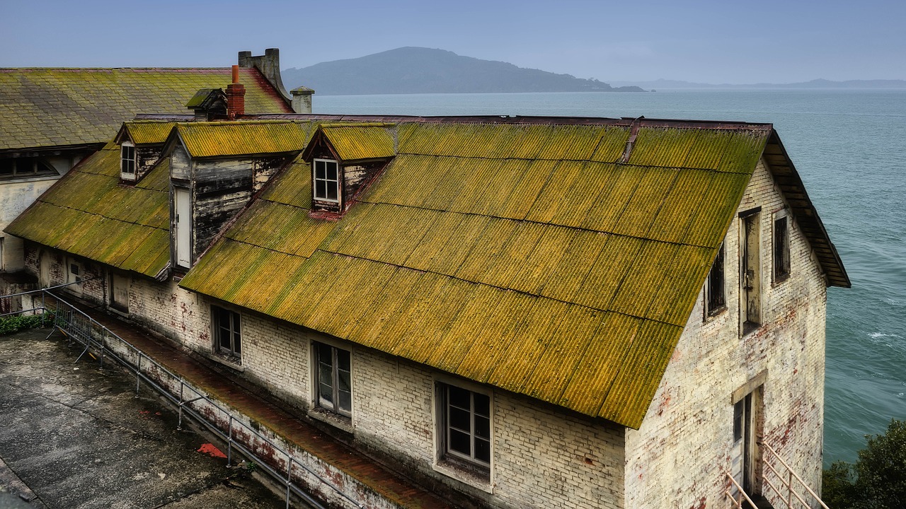 Buildings on Alcatraz Island