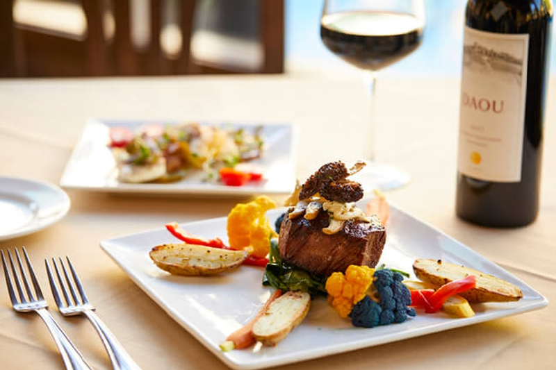 Sample plate at Anton and Michel restaurant in Carmel