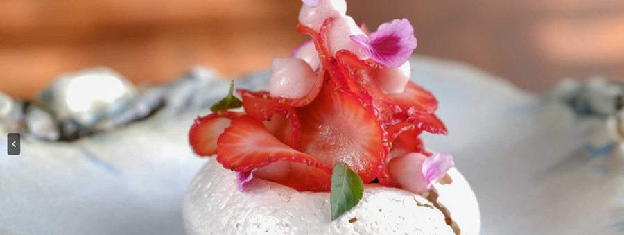Exquisite presentation at Aubergine restaurant in Carmel