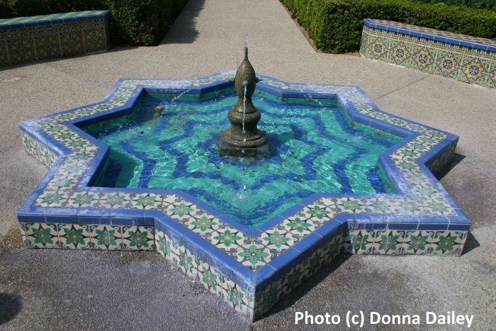 A tiled fountain in Balboa Park, San Diego, California