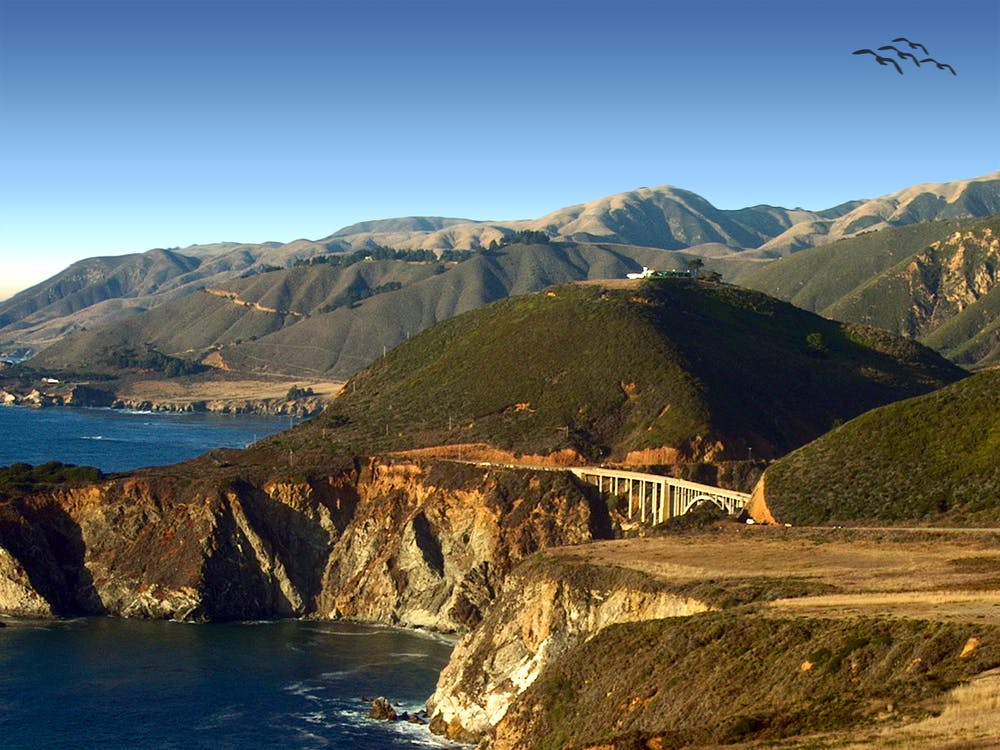 Drive the Pacific Coast Highway and you have to cross Bixby Bridge in California, ten miles north of Big Sur and 30 minutes south of Monterey.