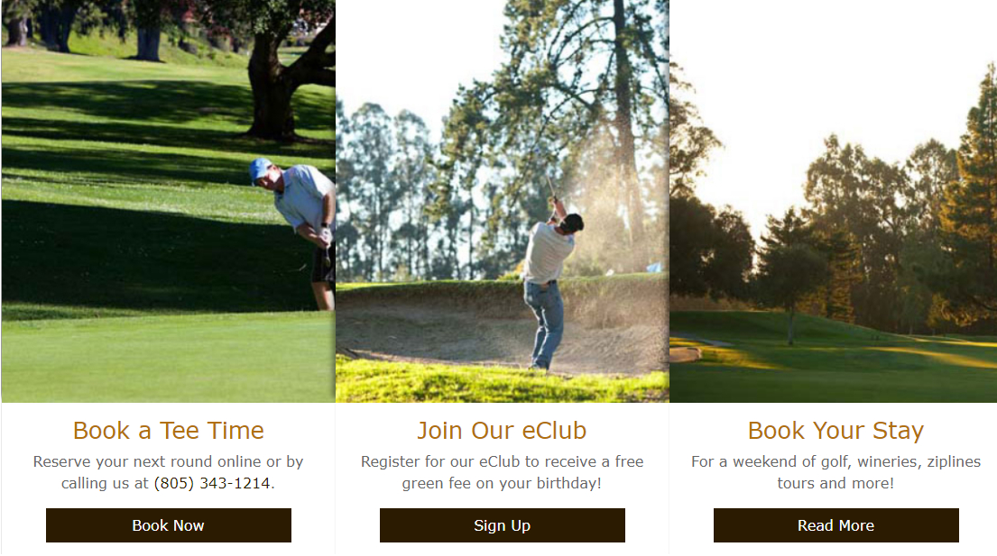 Blacklake Golf Resort on the Pacific Coast Highway