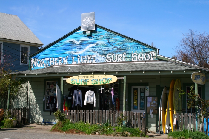 The Surf Shop in the town of Bodega inland from Bodega Bay