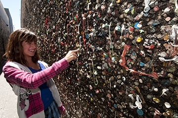 Bubblegum Alley in San Luis Obispo on the Pacific Coast Highway