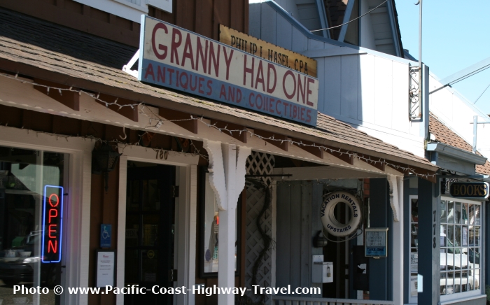 Main Street in Cambria on the California Coast