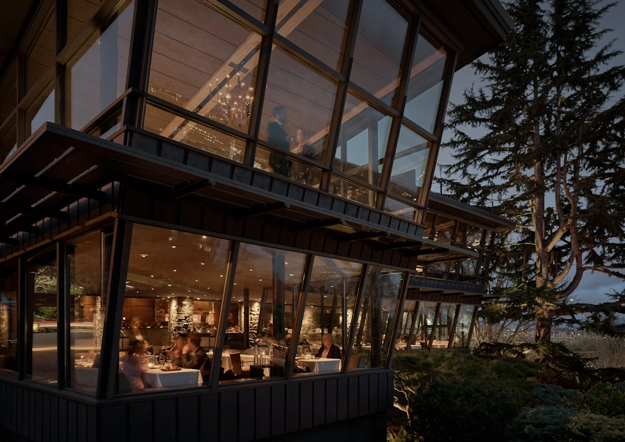 Exterior of the Canlis Restaurant in Seattle