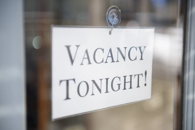 Vacancy Tonight Sign at the Capitola Hotel in Santa Cruz