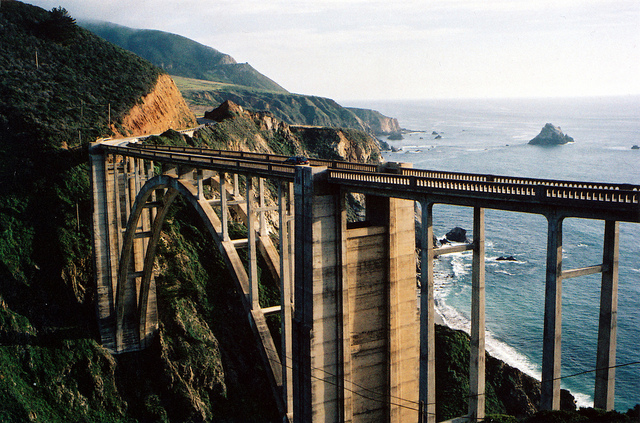 Bixby Bridge in Big Sur on the Pacific Coast Highway in California