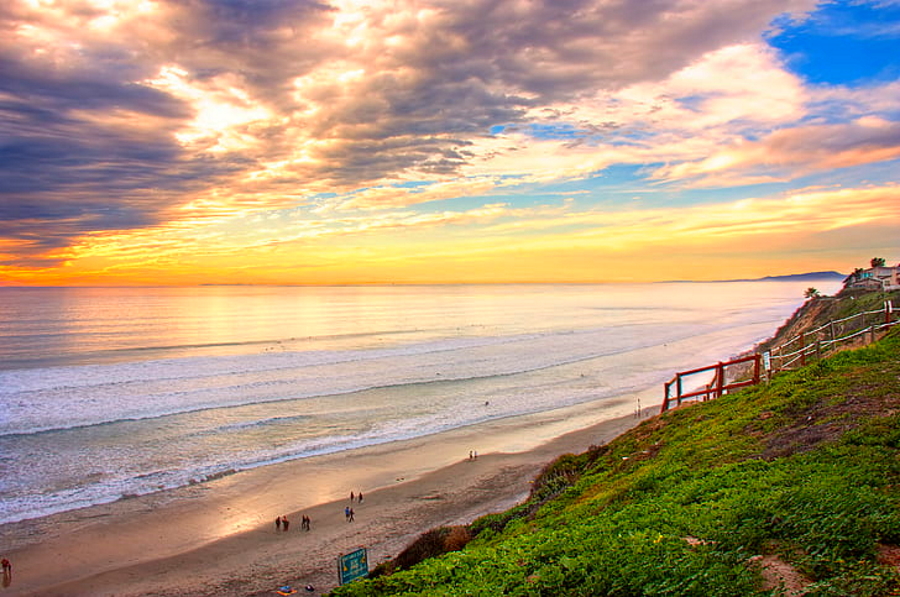 Encinitas is a beach city in Southern California, famous for surfing, and regularly chosen as one of the best places to live in both California and the USA.