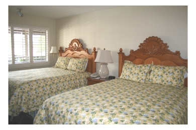 Our room at the Franciscan Inn, Santa Barbara