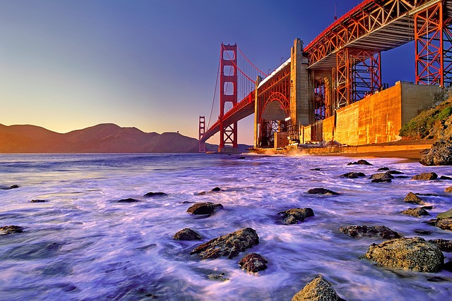 The Golden Gate Bridge in San Francisco