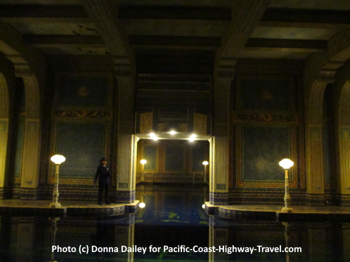 Hearst Castle Indoor Pool at Night