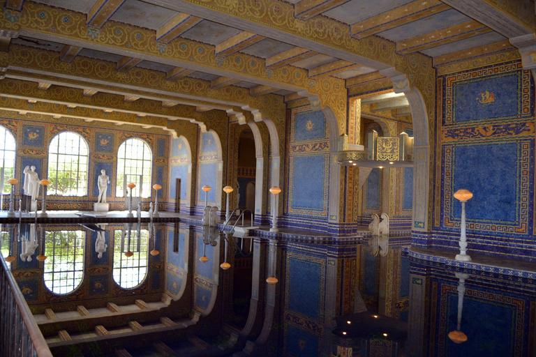 The indoor swimming pool at Hearst Castle in California