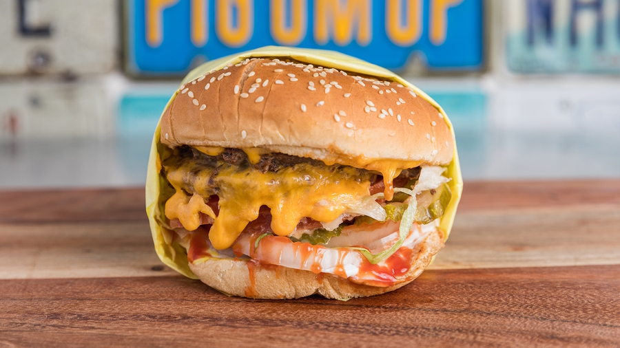 A Burger at Hodad's restaurant in San Diego