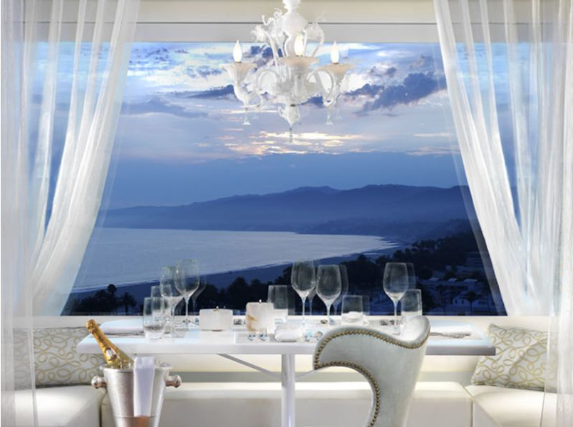 View from the Penthouse at the Huntley Hotel in Santa Monica