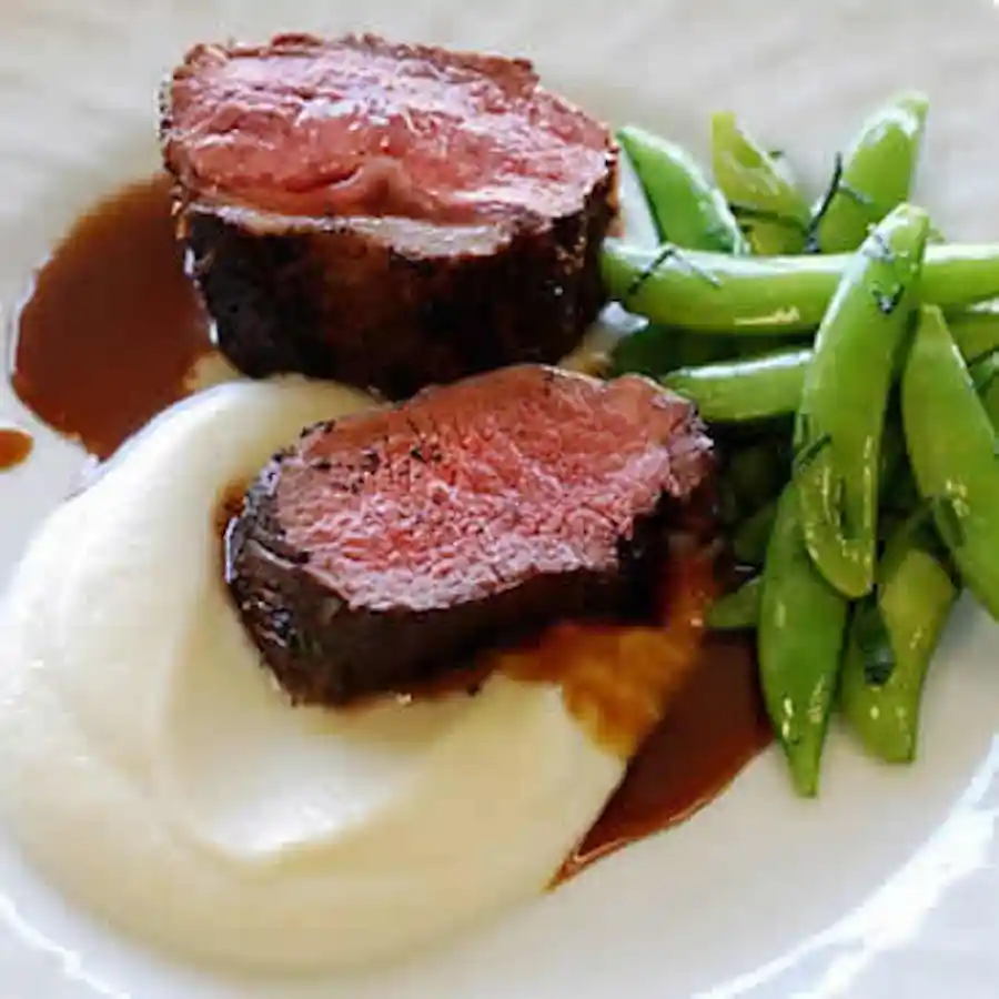 Sample Dish from the Indigo Moon Restaurant in Cambria