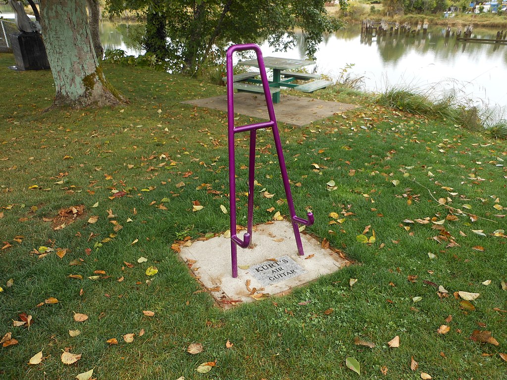 Kurt Cobain's Air Guitar in the Kurt Cobain Memorial Park in Aberdeen, Washington