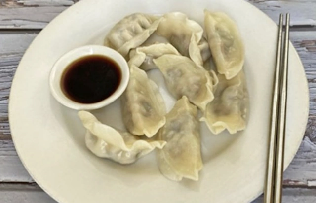 Sample dish at Loving Hut in Huntington Beach