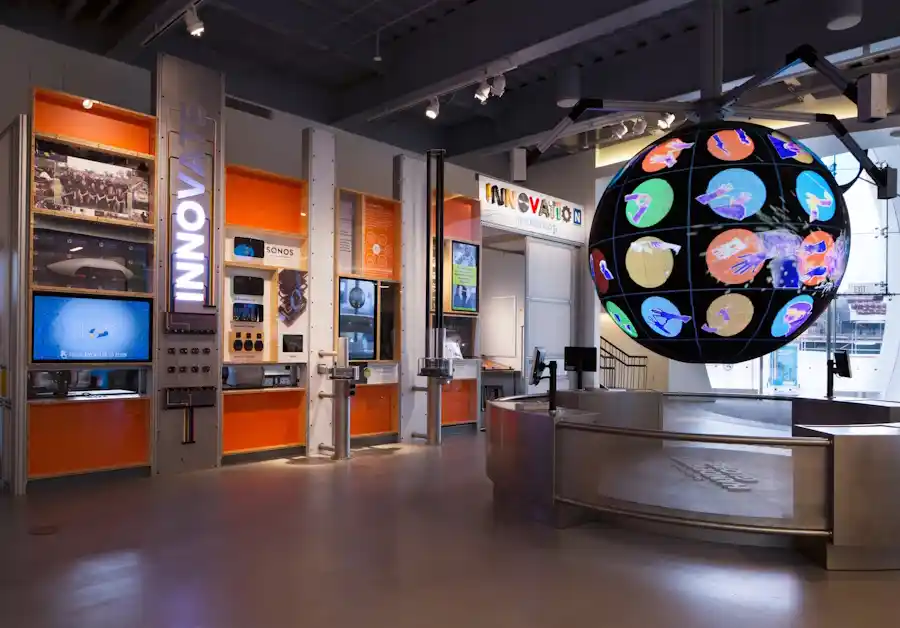 Inside MOXI in Santa Barbara