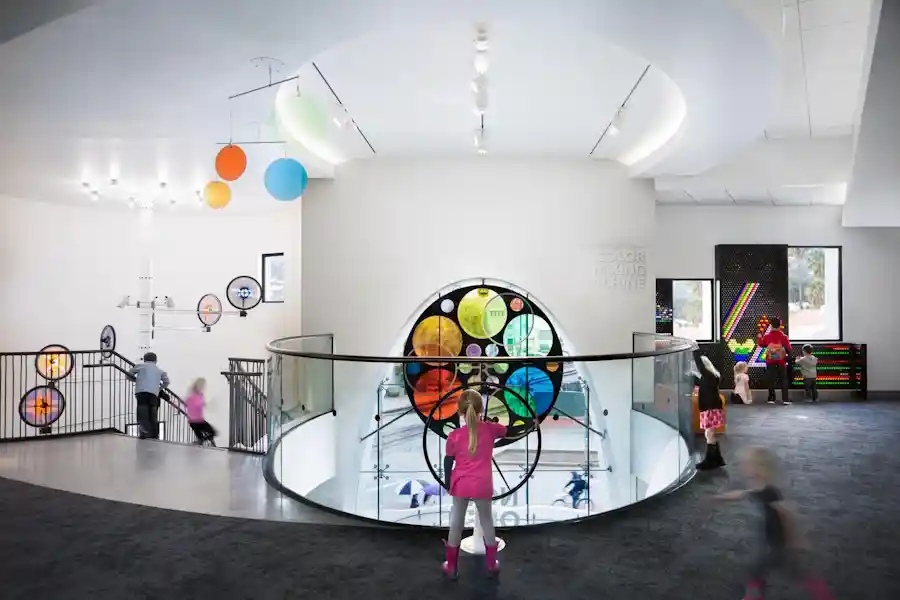 Inside MOXI in Santa Barbara