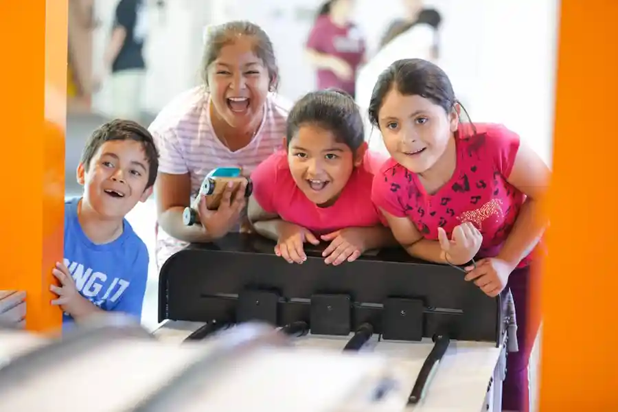 Kids having fun at MOXI in Santa Barbara