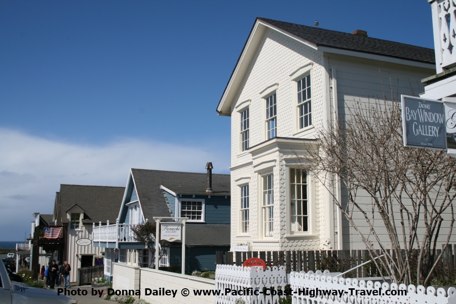 The Main Street in Mendocino