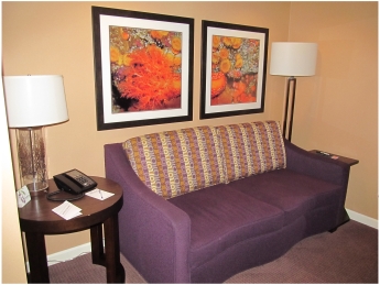 Our Room at the Mariposa Inn and Suites, just off the Pacific Coast Highway in Monterey, California