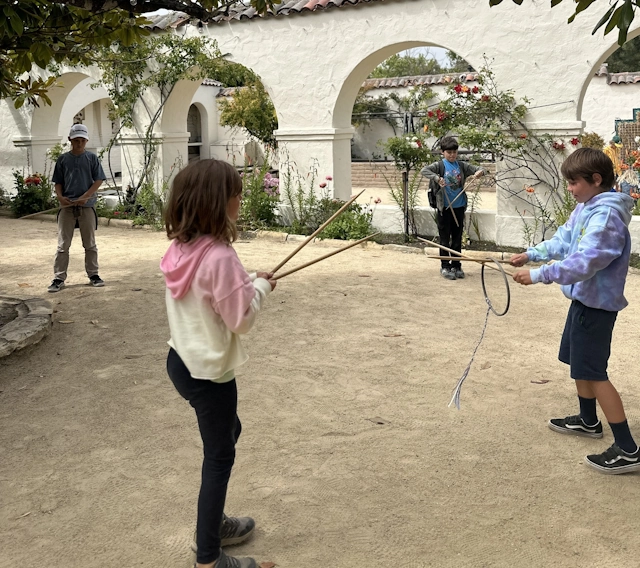 Kids Having Fun in the Monterey State Historic Park