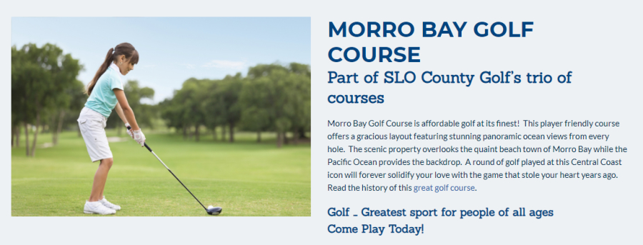 Morro Bay Golf Course on the Pacific Coast Highway.