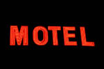 Neon motel sign