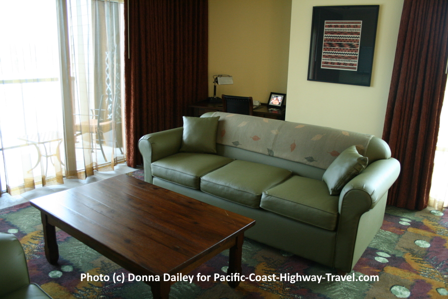 Guest bedroom at the Mill Casino Hotel and RV Park