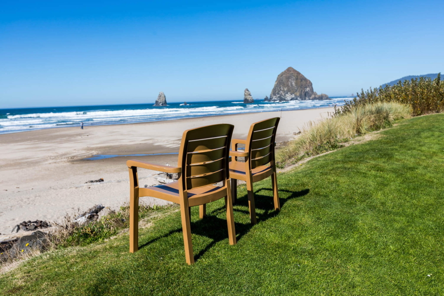 Ocean View from the Ocean Lodge in Cannon Beach, Oregon