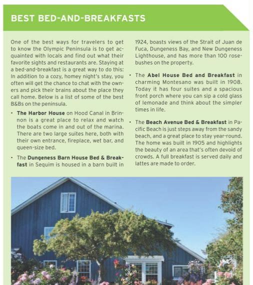 Sample page from Moon's Guide to the Olympic Peninsula