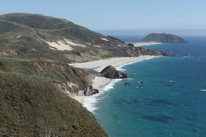 The California Coast on the Pacific Coast Highway between San Francisco and San Diego