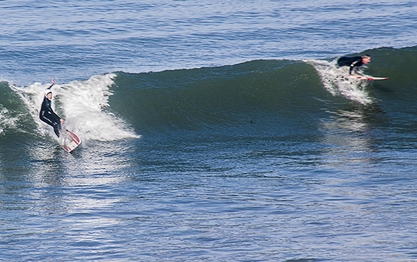 Surfers at Pismo Beach