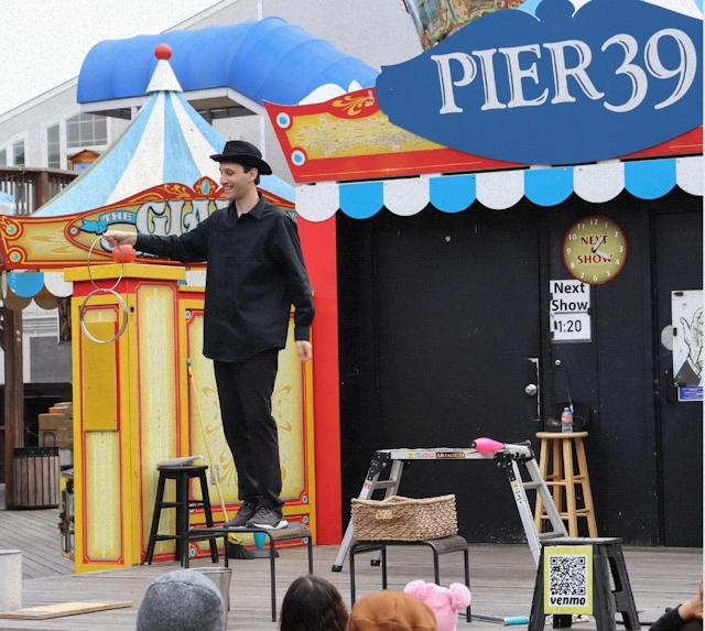 A Magic Show at Pier 39 in San Francisco