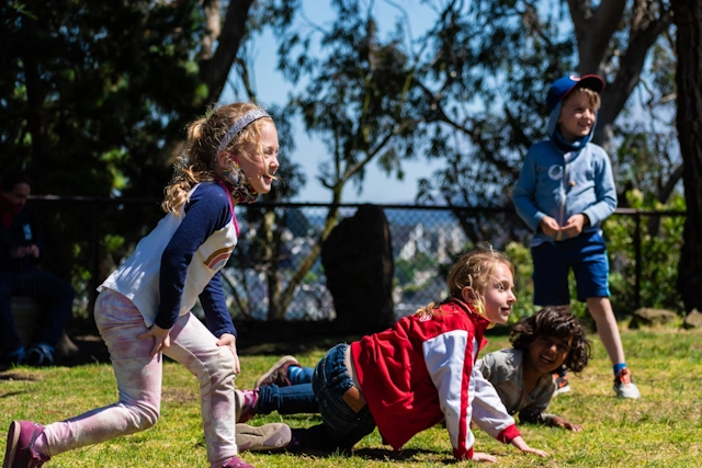Children Playing at the Randall Museum in San Francisco