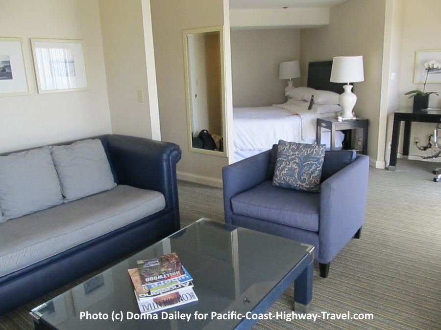 Guest bedroom at Le Meridien Delfina, a luxury Santa Monica Hotel