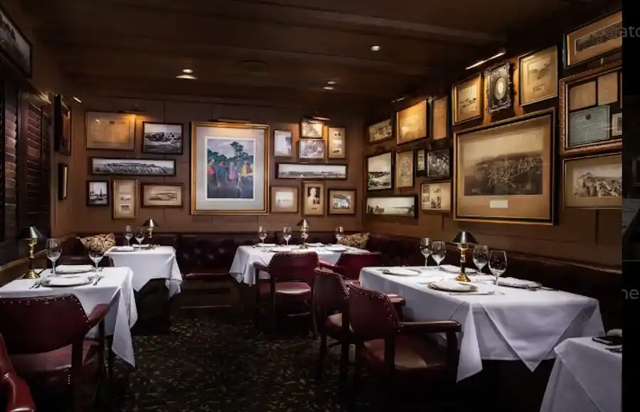 The Steinbeck Room in the Sardine Factory Restaurant in Monterey, California