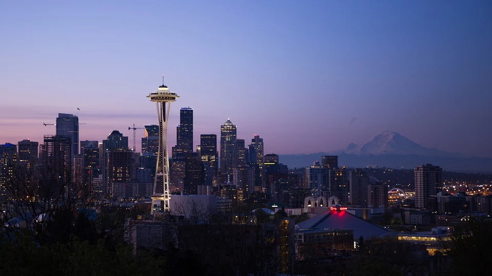 The Seattle Skyline at Night