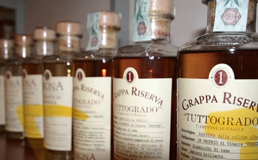 Grappa Bottles at the Spinasse Restaurant in Seattle