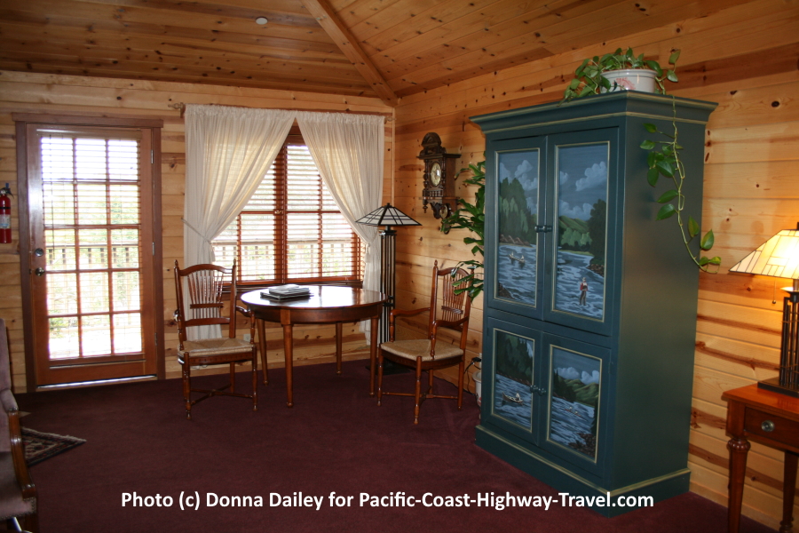Guest bedroom at The Stanford Inn by the Sea in Mendocino, California