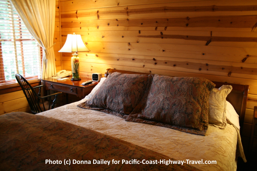Guest bedroom at The Stanford Inn by the Sea in Mendocino, California