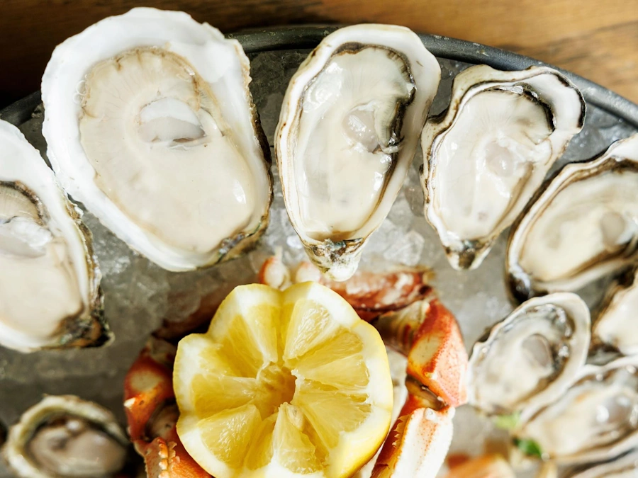 Oysters and Lemon from Taylor Shellfish Farms in Seattle