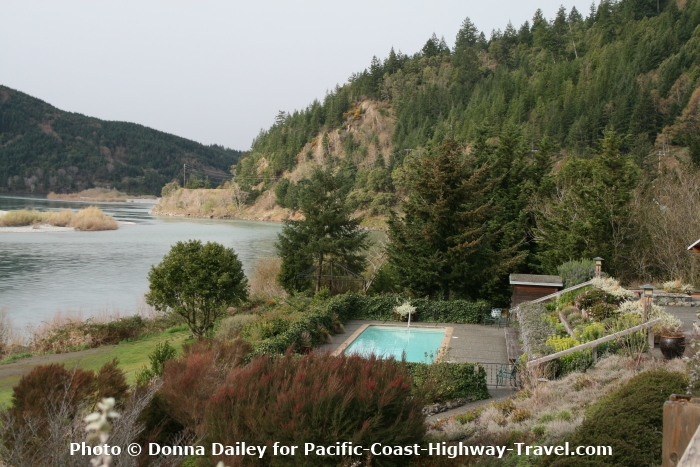 View from a Guest bedroom at The Tu Tu Tun Lodge, Gold Beach in Oregon