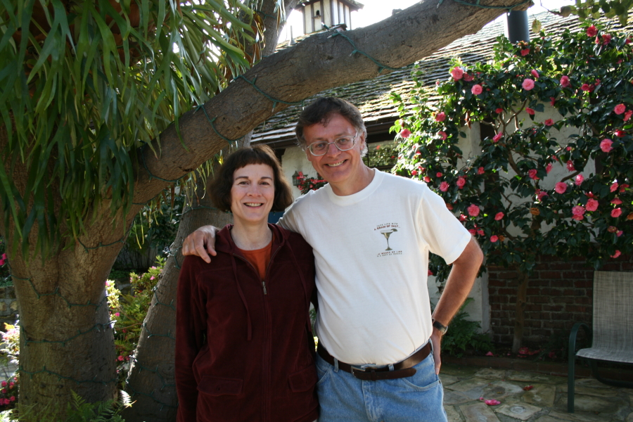 The Pacific Coast Highway Travel team enjoying The Vagabond's House Inn in Carmel-by-the-Sea, California