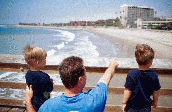 Family on Ventura Pier