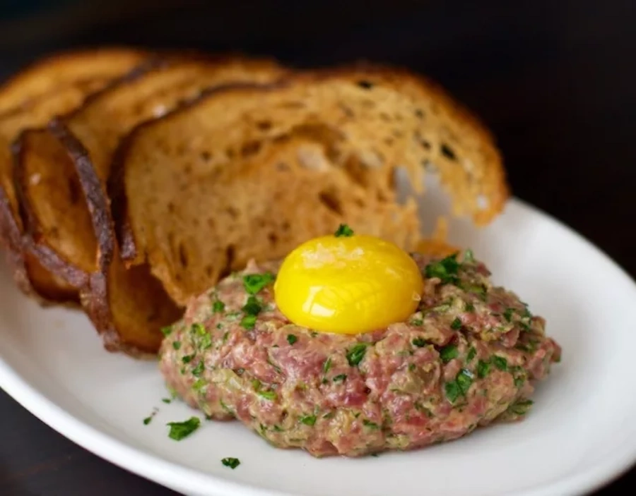 Steak Tartare at the Walrus and Carpenter Restaurant, one of the Best Restaurants in Seattle
